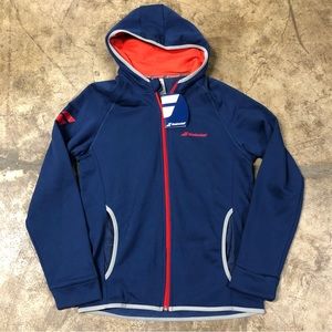 NWT Babolat Tennis Core Zip Hoodie Navy Blue Men’s Medium